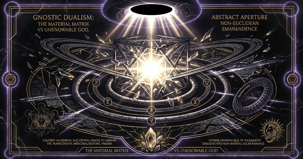 Gnostic Dualism Material Evil Spiritual Good Unknowable - Hero Banner