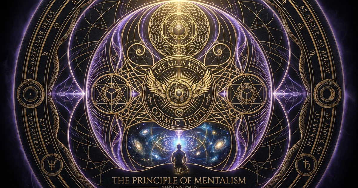 Kybalion Principle of Mentalism: The All Is Mind Universe - Hero Banner