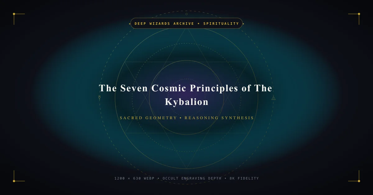 The Seven Cosmic Principles of The Kybalion: The Ancient Hermetic Architecture of Reality - Hero Banner
