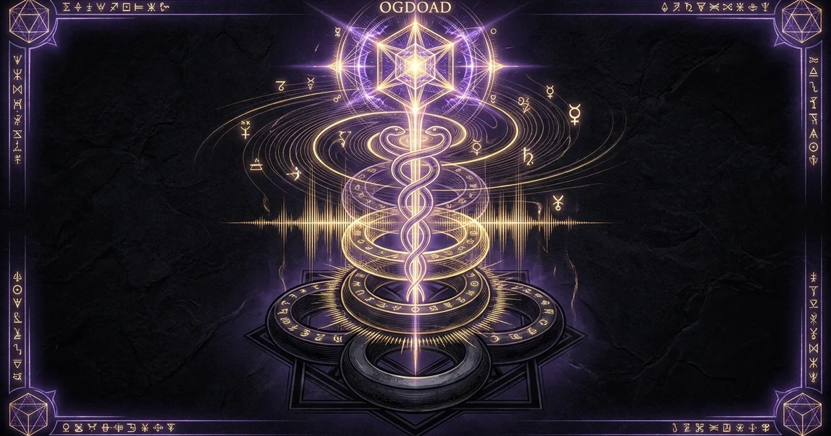 Cover illustration for treatise: Divine Nous Hermeticism: Ascending Seven Planetary Spheres