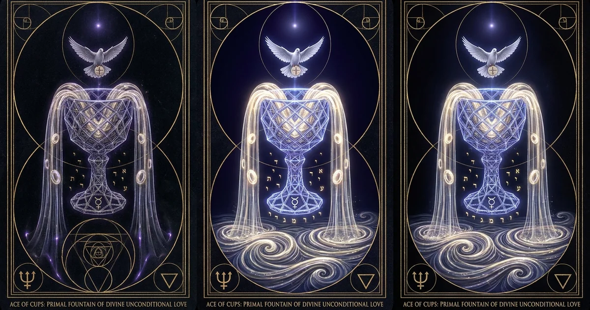 Cover illustration for treatise: Ace of Cups Tarot Meaning: Ontological Genesis of Water