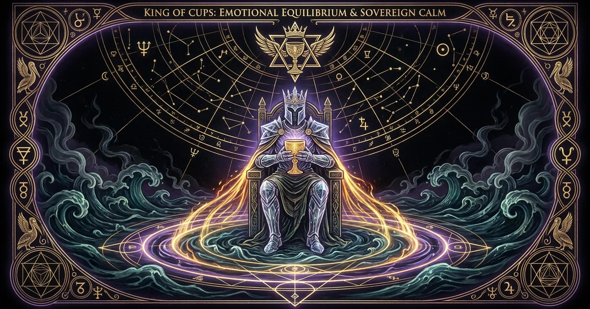 King of Cups Tarot Meaning: Sovereign Emotional Mastery - Hero Banner