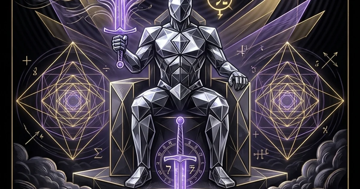 Cover illustration for treatise: King of Swords Tarot Meaning: Sovereign Intellect and Logic