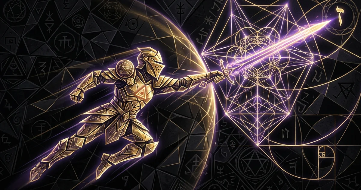 Cover illustration for treatise: Knight of Swords Tarot Meaning: The Vector of Pure Mind