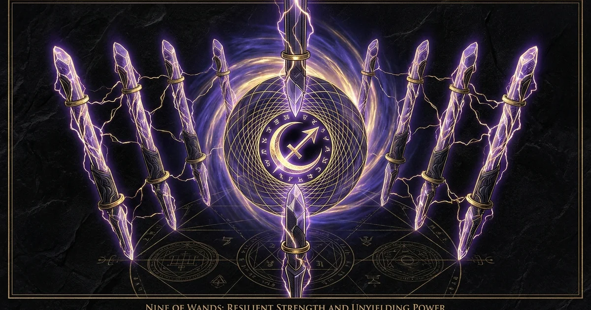 Nine of Wands Tarot Meaning: Metaphysics of Endurance - Hero Banner