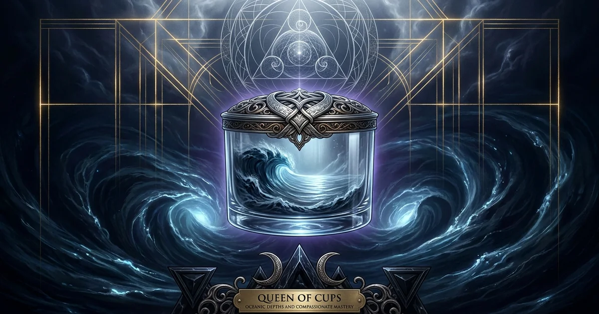 Queen of Cups Tarot Meaning: Oceanic Depths and Gnosis - Hero Banner