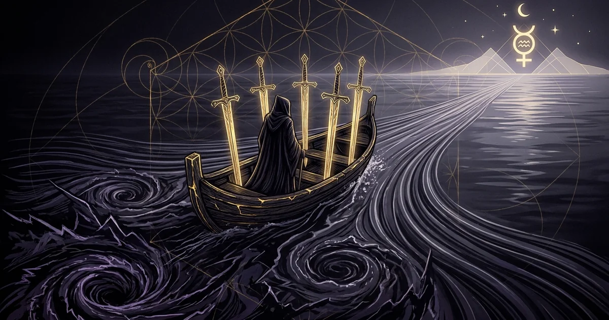 Six of Swords Tarot Meaning: Epistemology of Transition - Hero Banner