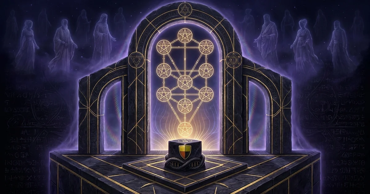 Cover illustration for treatise: Ten of Pentacles Tarot Meaning: The Architecture of Wealth