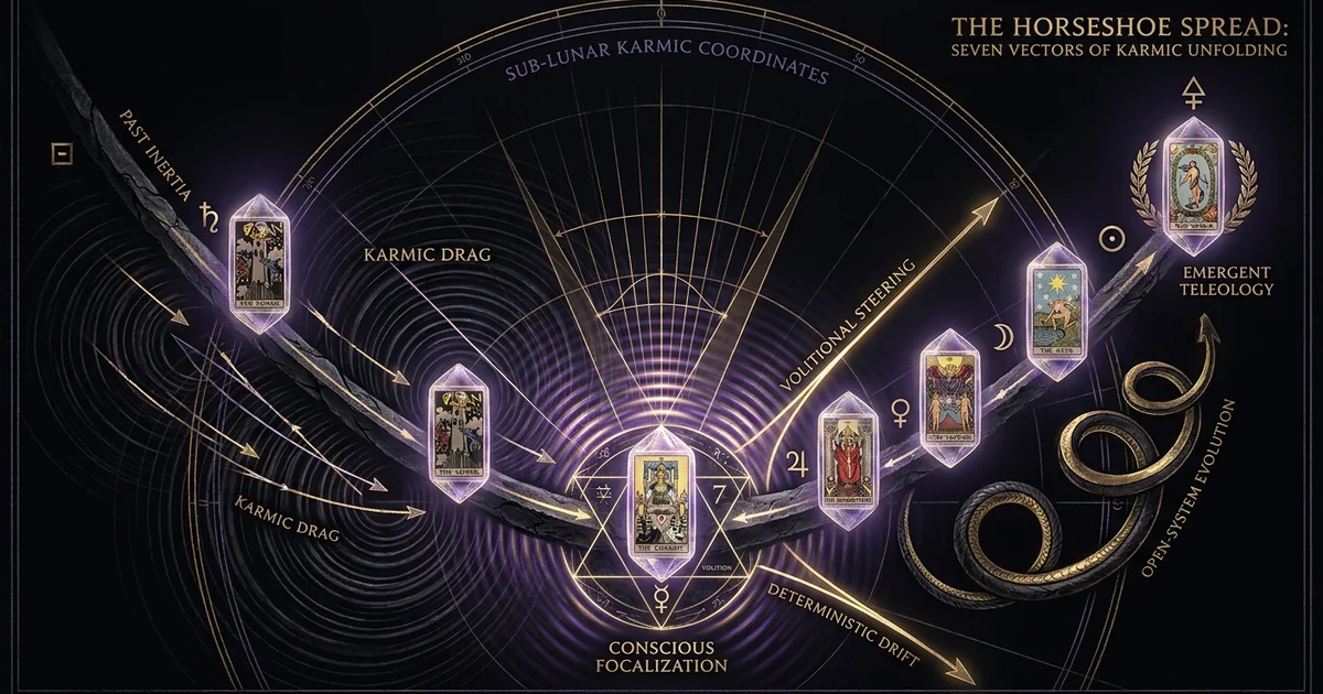 Horseshoe Tarot Spread Karmic Vectors: State Analysis - Hero Banner