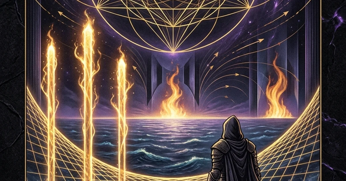 Three of Wands Tarot Meaning: Vision and Cosmic Expansion - Hero Banner